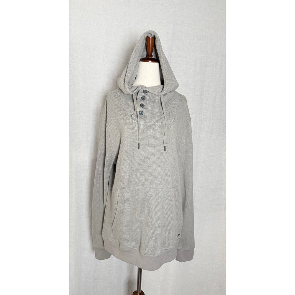 Men’s Civil Society Grey Waffle Weave Alton Hoodie 
Size Medium 
NWT